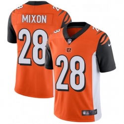 Mens Nike Cincinnati Bengals 28 Joe Mixon Vapor Untouchable Limited Orange Alternate NFL Jersey