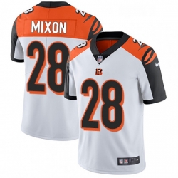 Mens Nike Cincinnati Bengals 28 Joe Mixon Vapor Untouchable Limited White NFL Jersey