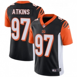 Mens Nike Cincinnati Bengals 97 Geno Atkins Vapor Untouchable Limited Black Team Color NFL Jersey