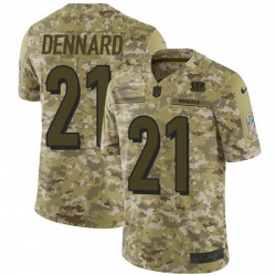 Nike Bengals #21 Darqueze Dennard Camo Mens Stitched NFL Limited 2018 Salute To Service Jersey