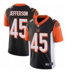 Nike Bengals 45 Malik Jefferson Black Vapor Untouchable Limited Jersey