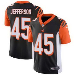 Nike Bengals 45 Malik Jefferson Black Vapor Untouchable Limited Jersey