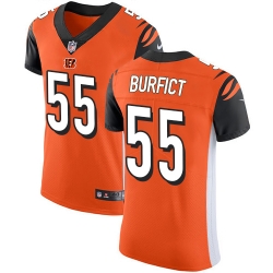 Nike Bengals #55 Vontaze Burfict Orange Alternate Mens Stitched NFL Vapor Untouchable Elite Jersey