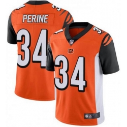 Nike Cincinnati Bengals 34 Samaje Perine Orange Vapor Untouchable Limited Jersey