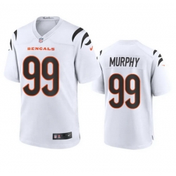 Women Cincinnati Bengals 99 Myles Murphy White Stitched Game Jersey