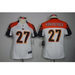 Women Nike Cincinnati Bengals #27 Dre Kirkpatrick White Color Limited Jerseys