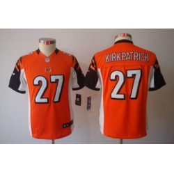 Nike Youth Cincinnati Bengals #27 Dre Kirkpatrick Orange Color[Youth Limited Jerseys]