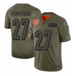 Youth Cincinnati Bengals 27 Dre Kirkpatrick Limited Camo 2019 Salute to Service Football Jersey