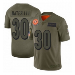 Youth Cincinnati Bengals 30 Jessie Bates III Limited Camo 2019 Salute to Service Football Jersey