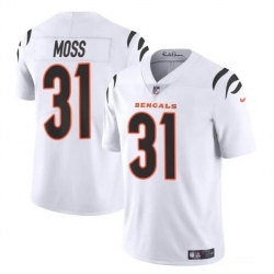 Youth Cincinnati Bengals 31 Zack Moss White Vapor Untouchable Limited Stitched Jersey