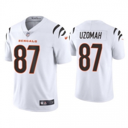 Youth Cincinnati Bengals 87 C J  Uzomah White Vapor Untouchable Limited Stitched Jersey 