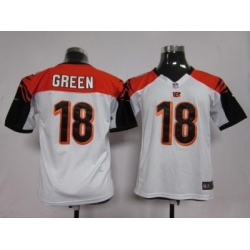 Youth Nike Cincinnati Bengals 18 Green White Nike NFL Jerseys