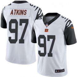 Youth Nike Cincinnati Bengals 97 Geno Atkins Limited White Rush Vapor Untouchable NFL Jersey