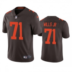 Cleveland Browns 71 Jedrick Wills Men Nike Brown 2020 NFL Draft Alternate Vapor Limited Jersey