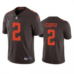 Men Cleveland Browns 2 Amari Cooper Brown Color Rush Vapor Untouchable Limited Stitched jersey