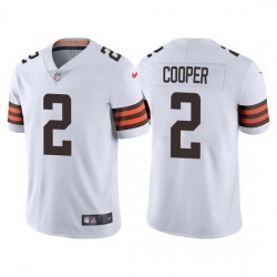 Men Cleveland Browns 2 Amari Cooper White Vapor Untouchable Limited Stitched jersey