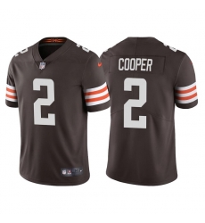 Men's Cleveland Browns #2 Amari Cooper Brown Vapor Untouchable Limited Stitched Jersey