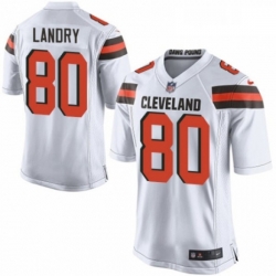 Mens Nike Cleveland Browns 80 Jarvis Landry Game White NFL Jersey