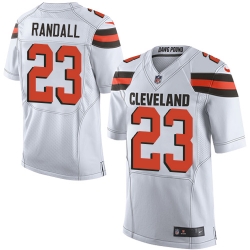 Nike Browns #23 Damarious Randall White Mens Stitched NFL Elite Jersey