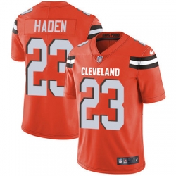 Nike Browns #23 Joe Haden Orange Alternate Mens Stitched NFL Vapor Untouchable Limited Jersey