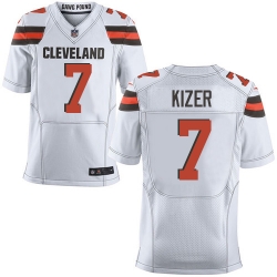 Nike Browns #7 DeShone Kizer White Mens Stitched NFL New Elite Jersey