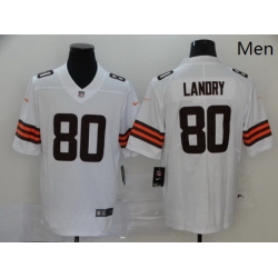 Nike Browns 80 Jarvis Landry White 2020 New Vapor Untouchable Limited Jersey