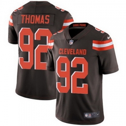 Nike Browns #92 Chad Thomas Brown Team Color Mens Stitched NFL Vapor Untouchable Limited Jersey