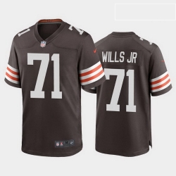 men jedrick wills cleveland browns brown game jersey 2020 