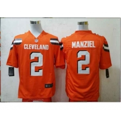 nike nfl jerseys cleveland browns 2 manziel orange[game][new style]