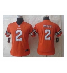 Nike Women Jerseys Cleveland Browns #2 Manziel orange