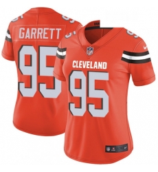 Womens Nike Cleveland Browns 95 Myles Garrett Orange Alternate Vapor Untouchable Limited Player NFL Jersey