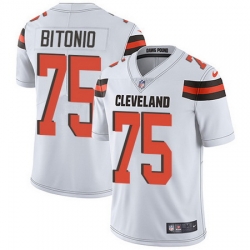 Browns 75 Joel Bitonio White Youth Stitched Football Vapor Untouchable Limited Jersey