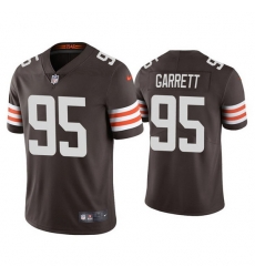 Youth Cleveland Browns 95 Myles Garrett Brown Vapor Untouchable Limited Stitched Jersey 