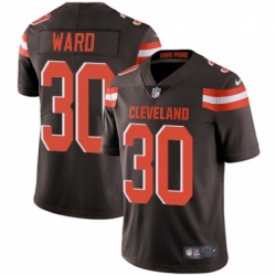 Youth Nike Cleveland Browns 30 Denzel Ward Brown Team Color Vapor Untouchable Elite Player NFL Jersey