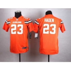 nike youth nfl jerseys cleveland browns 23 joe haden orange[nike][new style]