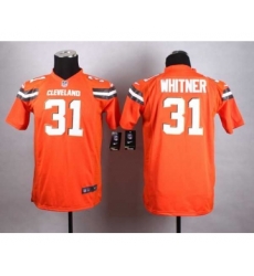 nike youth nfl jerseys cleveland browns 31 whitner orange[nike][new style]