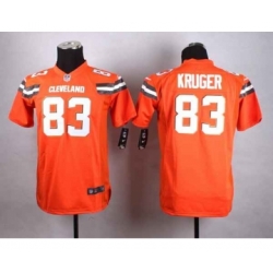 nike youth nfl jerseys cleveland browns 83 hartline orange[nike][new style]