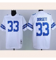 Dallas Cowboys 33 DORSETT throwback white jersey