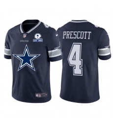 Dallas Cowboys 4 Dak Prescott Navy Blue Men Nike Big Team Logo With Established In 1960 Patch Vapor Limited NFL Jersey