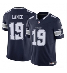 Men Dallas Cowboys 19 Trey Lance Navy 2023 F U S E Vapor Untouchable Limited Stitched Football Jersey