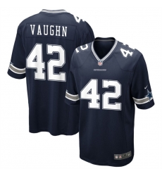 Men Dallas Cowboys 42 Vaughn Navy Untouchable Limited Stitched Football Jersey