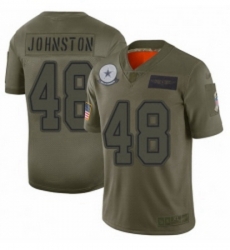 Men Dallas Cowboys 48 Daryl Johnston Limited Camo 2019 Salute to Service Football Jersey