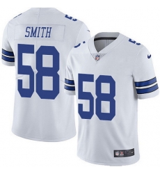 Men Dallas Cowboys 58 Mazi Smith White Vapor Untouchable Stitched Football Jersey