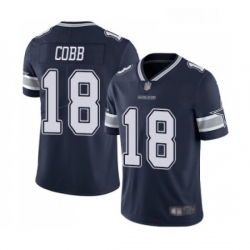 Mens Dallas Cowboys 18 Randall Cobb Navy Blue Team Color Vapor Untouchable Limited Player Football Jersey