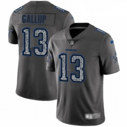 Mens Nike Dallas Cowboys 13 Michael Gallup Gray Static Vapor Untouchable Limited NFL Jersey