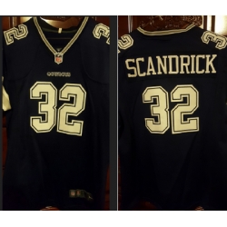 Nike Cowboys #32 Scandrick Navy Blue Team Color Mens Stitched NFL Elite Jersey