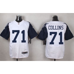 Nike Cowboys #71 La'el Collins White Mens Stitched NFL Elite Rush Jerseys