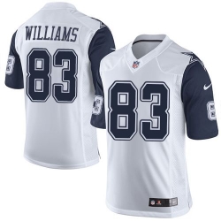 Nike Cowboys #83 Terrance Williams White Mens Stitched NFL Limited Rush Jerseys