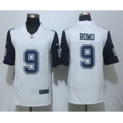 Nike Cowboys #9 Tony Romo White Mens Stitched NFL Limited Rush Jerseys