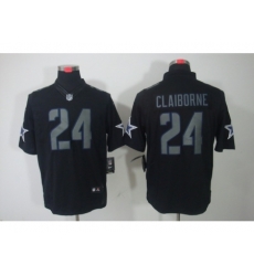 Nike Dallas Cowboys 24 Morris Claiborne Black Limited Impact NFL Jersey